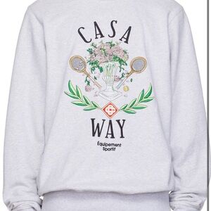 Casablanca casa way Gray Crewneck Sweatshirt unisex